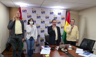 El juramento de la directiva de Unidad Nacional (UN)