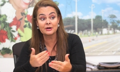 Sandra Velarde, secretaria de Administración y Finanzas de la Alcaldía/Foto. RRSS
