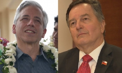 Álvaro García Linera y Roberto Ampuero/Foto. Kandire
