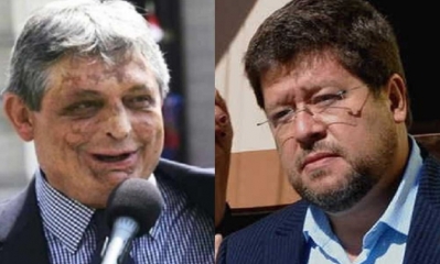 Jaime Paz Zamora y Samuel Doria Medina/Foto. Kandire