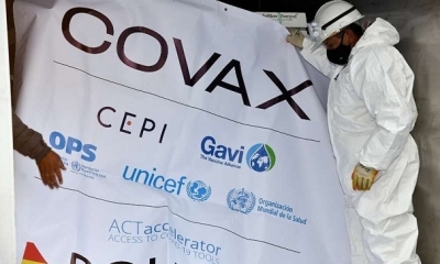 Vacunas Covid-19 de la firma Pfizer BioNTech llegó a Bolivia. 