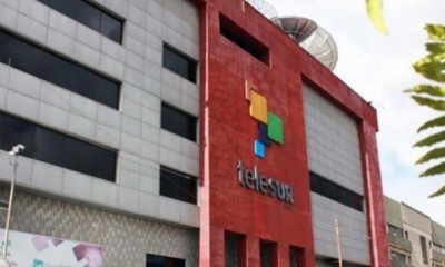 Frontis de la empresa televisiva Telesur en Caracas, Venezuela. | Internet