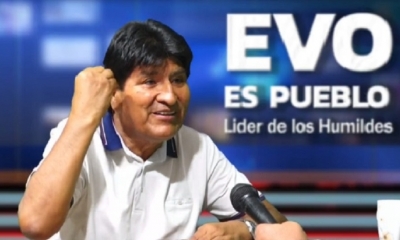 El jefe del MAS, Evo Morales