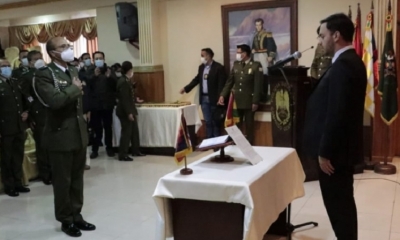 Posesión de del nuevo sub Oficial de Estado Mayor Personal del Comando General de la Policía.