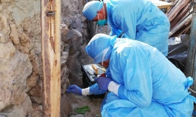 Peritos y forenses recogieron muestras y evidencias en el lugar de los hechos. Foto: La Republica
