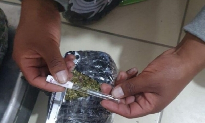 Joven pretendía vender droga en la terminal “Hernando Siles”.