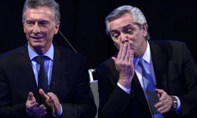 Los dos candidatos a la presidencia en debate/Foto. RRSS