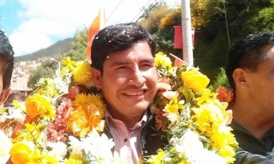 Damián Condori, gobernador Chuquisaca. | Foto archivo 