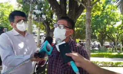 El responsable de la Defensoría de la Niñez y Adolescencia en la Terminal de Buses, Edwin Arana.