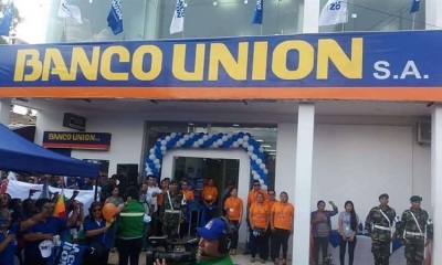 La agencia del banco unión en Riberalta 