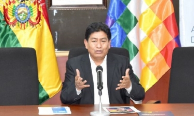 El ministro de Obras Públicas, Edgar Montaño. Ministerio de Obras Públicas
