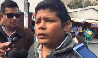 Franklin Gutiérrez, dirigente de Adepcoca/Foto. Captura de pantallla 
