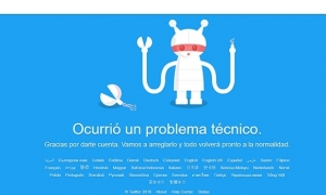 Al acceder a la red social aparece este mensaje. 