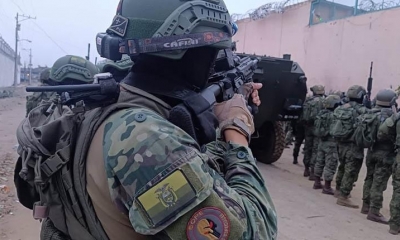 Foto/ Archivo: Despliegue militar y policial en la Penitenciaría del Litoral, en Guayaquil. 