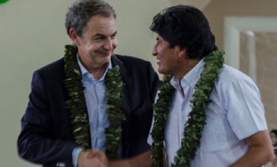 José Luis Rodríguez Zapatero y Evo Morales/Foto. RRSS