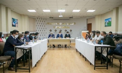 Reunión entre el Ministerio de salud y Gobernación cruceña 