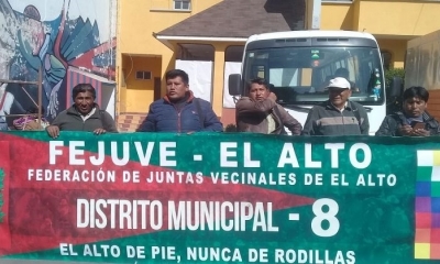 Foto / Archivo :  Federación de Juntas Vecinales de la ciudad de El Alto 