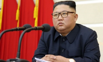 El líder norcoreano explicó sobre los riesgos del nuevo coronavirus a los miembros del del Partido del Trabajo de Corea. | Fuente: AFP 