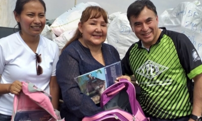 Quintana entrega enseres y alimentos a albergue 
