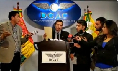Celier Aparicio, director de la DGAC en conferencia de prensa/Foto. Captura de pantalla 