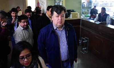 El exalcalde Edwin Castellanos durante una anterior audiencia