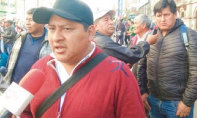 Sergio Pampa, representante legal de Adepcoca/Foto. RRSS