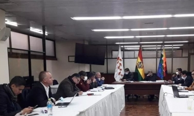 El ministro de Obras Públicas, Servicios y Vivienda, Iván Arias