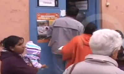 Los pacientes peregrinaron por varios días/Foto. Captura de pantalla 
