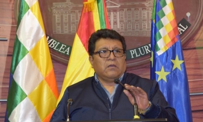 El jefe de bancada del Movimiento Al Socialismo (MAS) en el Senado, Efrain Chambi