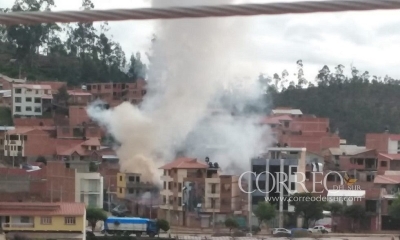 La explosión se registró en la zona del mercado Evo Morales.