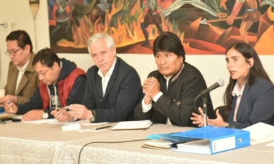 Así se reunió Morales con los alcaldes/Foto. ABI