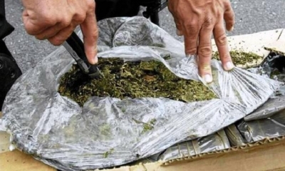 Se aprehendió a Lorena Montenegro Robles, de 27 años, quien intento hacer ingresar 2 kilos con 350 gramos de marihuana