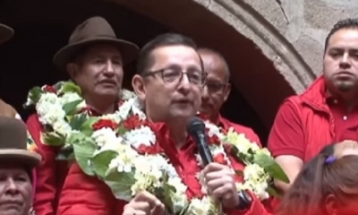Rafael Quispe y Wilson Santamaría en sus filas/Foto. Captura de pantalla