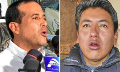 Luis Fernando Camacho y Marco Pumari 