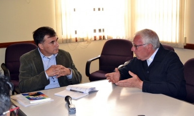 En su primera actividad pública, a su retorno al cargo como ministro de la Presidencia, Juan Ramón Quintana