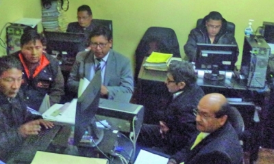 El alcalde en declaración en el Ministerio Público/Foto.EP