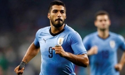 El Pistolero Luis Suárez volvió a marcar para la Celeste.