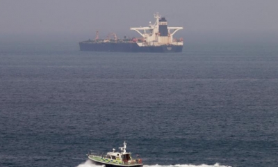 una vista desde Algeciras (España) del petrolero iraní Adrian Darya (Grace 1). | EFE