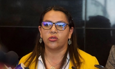 La senadora Nelly Gallo
