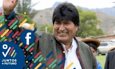 El presidente de Bolivia, Evo Morales, anunció el lunes por la noche que ya tiene su propia página en Facebook 