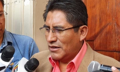El gobernador de La Paz, Félix Patzi