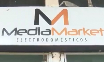La empresa MediaMarket sigue precintada por la Policía/Foto.Captura de pantalla