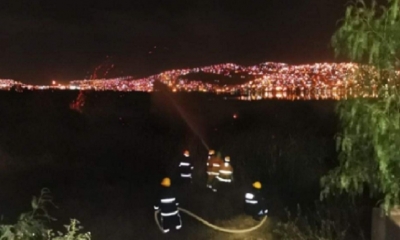 El incendio habría sido provocado por indigentes/Foto. RRSS