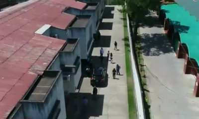 Así se movilizaron los policías/Foto. Kandire