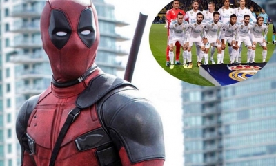 El Actor Ryan Reynolds visitó el Santiago Bernabéu. Foto: Difusión