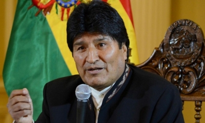 El presidente Evo Morales expresó el domingo su solidaridad con las familias de las víctimas de la tormenta tropical Tembin