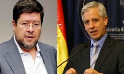 Samuel Doria Medina y Álvaro García Linera. Foto: Kandire