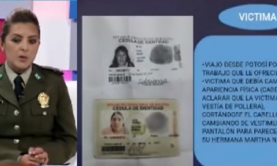 Teniente Gabriela Coca, directora de la Unidad de Trata y Tráfico/Foto. RRSS