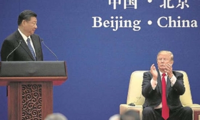 El chino Xi Jinping junto a su homólogo estadounidense Donald Trump. | Fuente: AFP