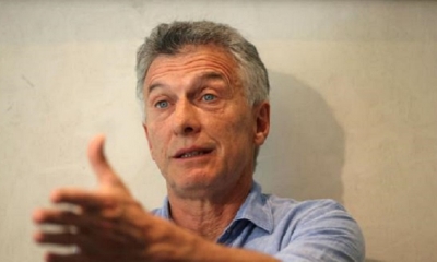 El expresidente de Argentina Mauricio Macri durante una entrevista con EFE en Madrid. Foto: EFE.